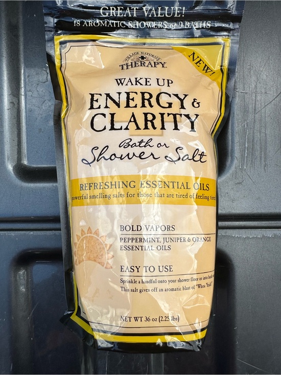 Village Naturals Other - Village Naturals Therapy Energy & Clarity Bath or Shower Salt — 36 oz